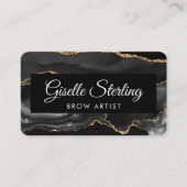 Brow Artist QR Code Black Gold 名刺 (正面)