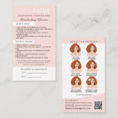 Brow Microblading After Care &アポイントメント 名刺 (正面/裏面)