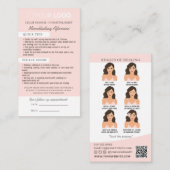 Brow Microblading After Care &アポイントメント 名刺 (正面/裏面)