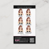 Brow Microblading After Care &アポイントメント 名刺 (裏面)