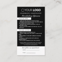 Brow Microblading After Care &アポイントメント 名刺