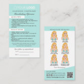 Brow Microblading After Care &アポイントメント 名刺 (正面/裏面)