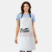Brow Squad Makap Artist Brow Tech Brow エプロン (着用した状態)