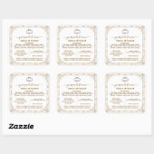 Brownあなたのロゴを追加FLORIDAコテージ食品法ラベル スクエアシール (シート)