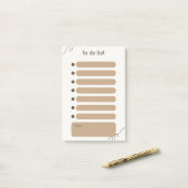 BrownからPost-Itノートのリスト ポストイット (デスク上)