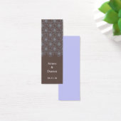 BrownとBlue Pattern、結婚のギフトラベル (デスク)