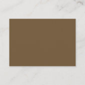 BrownとWhite Minimalistモダンの結婚QR RSVP エンクロージャーカード (裏面)