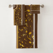 BROWNに関する金ゴールド音楽ノートとクラッシー・モノグラム バスタオルセット (インサイチュ)