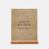 Brownのミニマリストのビジネス名素朴前