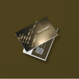 Brownユニーク Software TechプロフェッショナルQRコード 名刺