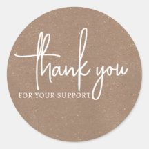 Brownヴィンテージサポートのステッカーをありがとう