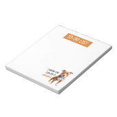 Brown おもしろい Pit Bull To Doリスト ノートパッド (回転)