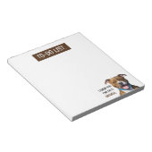 Brown フレンドリー Pit Bull To Doリスト ノートパッド (アングル)