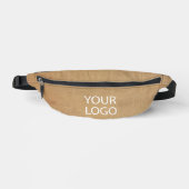 Brown モダン Business Logo Name Fanny Pack ファニーパック (正面)