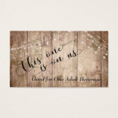 Brown 素朴 Wood、Lights Drinkチケット付き (正面)