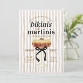 Brown A Tini Bit Older Party Espresso Martini  招待状 (スタンド正面)