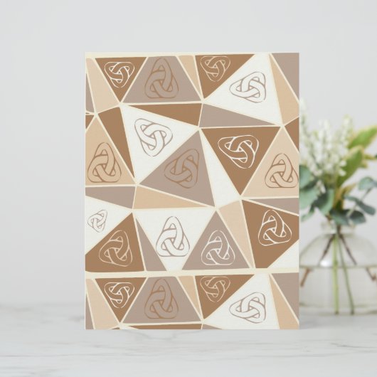 Brown abstract scrapbook paper (スタンド正面)