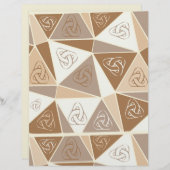 Brown abstract scrapbook paper (正面/裏面)