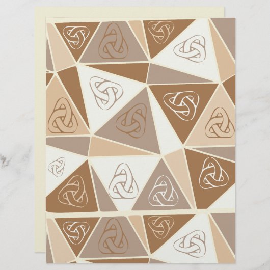 Brown abstract scrapbook paper (正面/裏面)