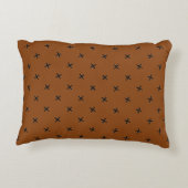 Brown accent pillows / Cushions with black pattern アクセントクッション (裏面)
