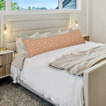 Brown African Pattern Body Pillow