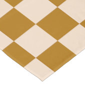 Brown and beige checkerboard pattern テーブルクロス (アングル)
