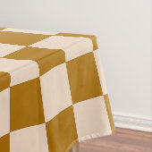 Brown and beige checkerboard pattern テーブルクロス (インサイチュ)