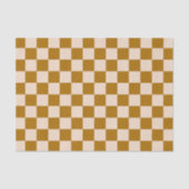 Brown and beige checkerboard pattern 薄葉紙 (正面)