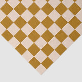 Brown and beige checkerboard pattern 薄葉紙 (詳細)