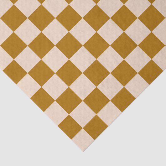 Brown and beige checkerboard pattern 薄葉紙 (詳細)