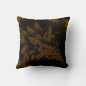 Brown and Black Bloom クッション (裏面)