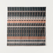 Brown and black high-rise building タペストリー (正面(横))
