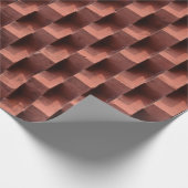 Brown and black wooden board ラッピングペーパー (角)