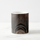 Brown and black wooden building interior コーヒーマグカップ (中央)