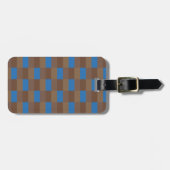 Brown and Blue Color Combination ラゲッジタグ (正面横)