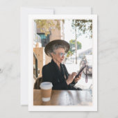 Brown and Cream Aesthetic Retirement Party Photo  招待状 (裏面)