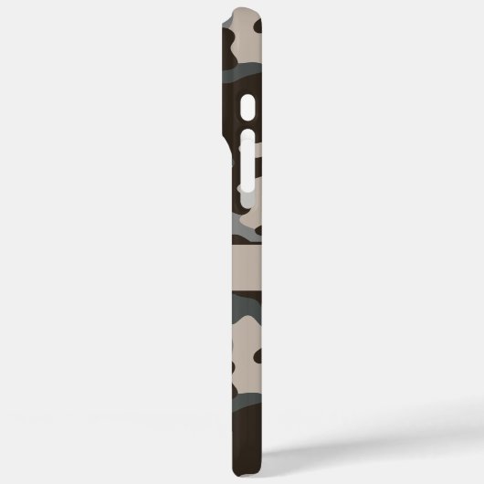 Brown and Gray Camouflage Personalized Case-Mate iPhoneケース (裏面 / 左)