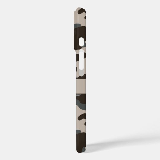 Brown and Gray Camouflage Personalized Case-Mate iPhoneケース (裏面 / 左)