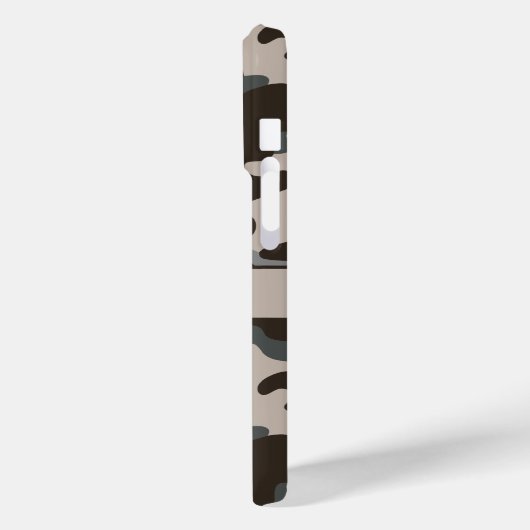Brown and Gray Camouflage Personalized Case-Mate iPhoneケース (裏面 / 左)