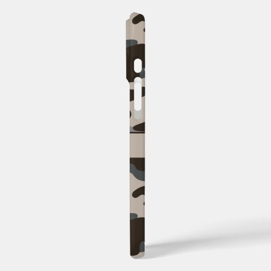 Brown and Gray Camouflage Personalized Case-Mate iPhoneケース (裏面 / 左)