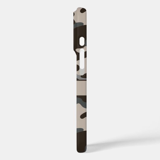 Brown and Gray Camouflage Personalized Case-Mate iPhoneケース (裏面 / 左)