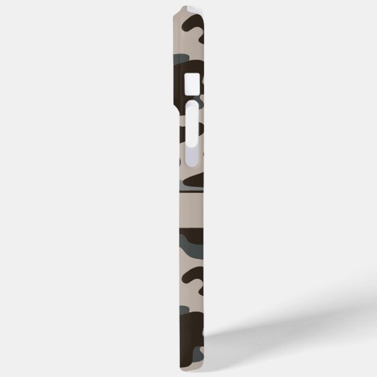 Brown and Gray Camouflage Personalized Case-Mate iPhoneケース (裏面 / 左)