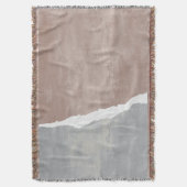 Brown And Gray Grunge スローブランケット (正面縦)