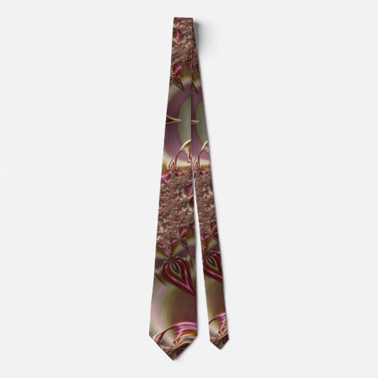 Brown and pink original design tie ネクタイ (正面)