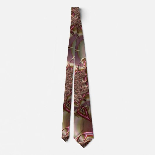 Brown and pink original design tie ネクタイ (裏面)