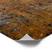 Brown and pink wooden surface ポスター (角)