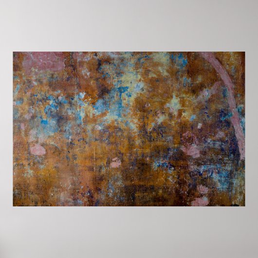 Brown and pink wooden surface ポスター (正面)