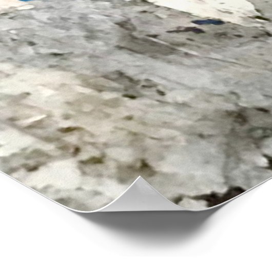 Brown and red wallpaper ポスター (角)