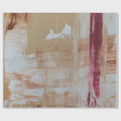 Brown and white abstract painting ラッピングペーパー (フラット)