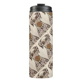 brown and white dalmatian dog Thermal Tumbler タンブラー